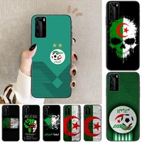 algeria flag phone case for huawei p40 p30 p20 10 9 8 lite e pro plus black etui coque painting hoesjes comic fas