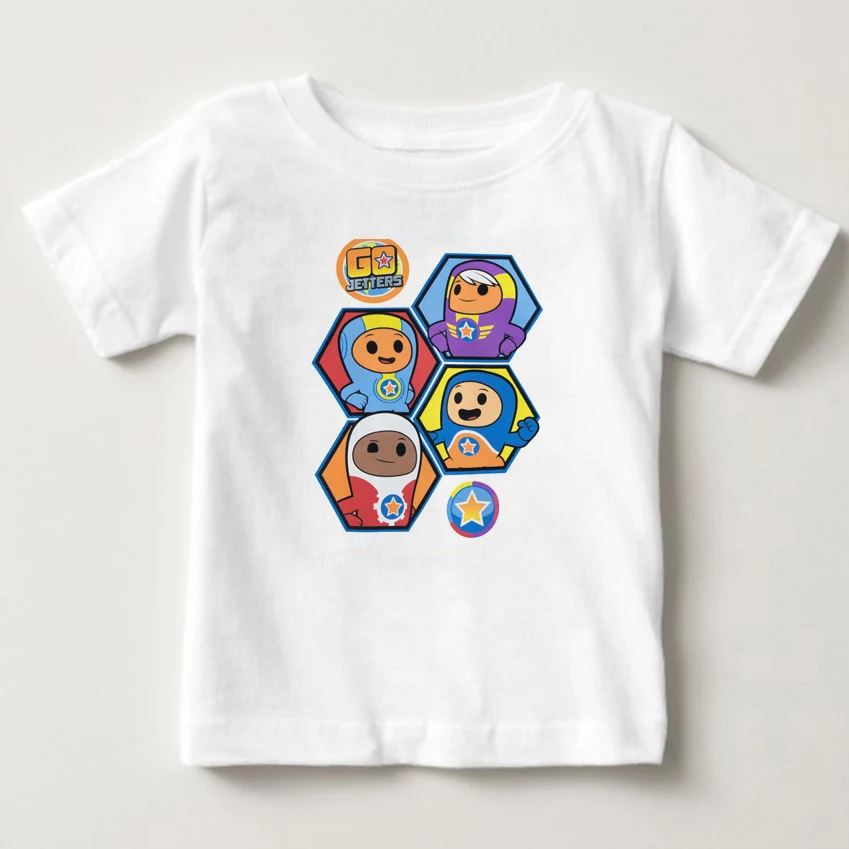 

2020 Printed T - Shirts And Children's Animated Adventure Go Jetters Babys Boy And A White T - Shirt Summer Hot Sale Tshirt MJ