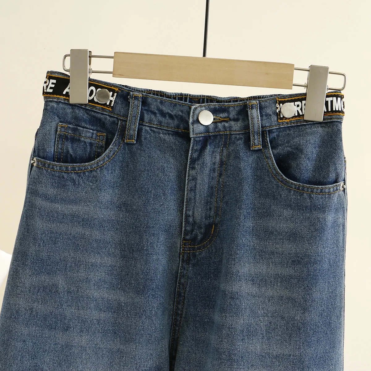 Women Spring Jeans Plus Size Wide leg Pants Woman Ankle Length Denim Vintage High Waist Vaqueros Mujer G6-93 | Женская одежда