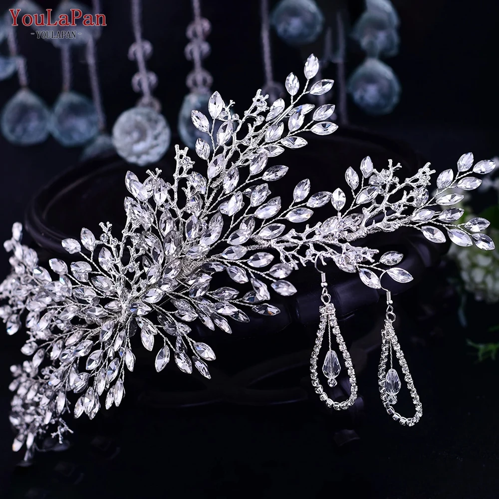 

YouLaPan HP365 Elegant Rhinestones Comb Hair Wedding Hair Accessories Silver Color Wedding Comb Shiny Crystal Bridal Headwear