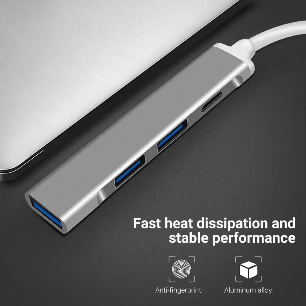Док-станция 4 в 1 из алюминиевого сплава с USB/Type-C | Компьютеры и офис