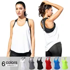 Женская спортивная рубашка для фитнеса и йоги, спортивная одежда без рукавов, спортивные блузки, майка для бега, укороченный топ для тренировок, женская футболка