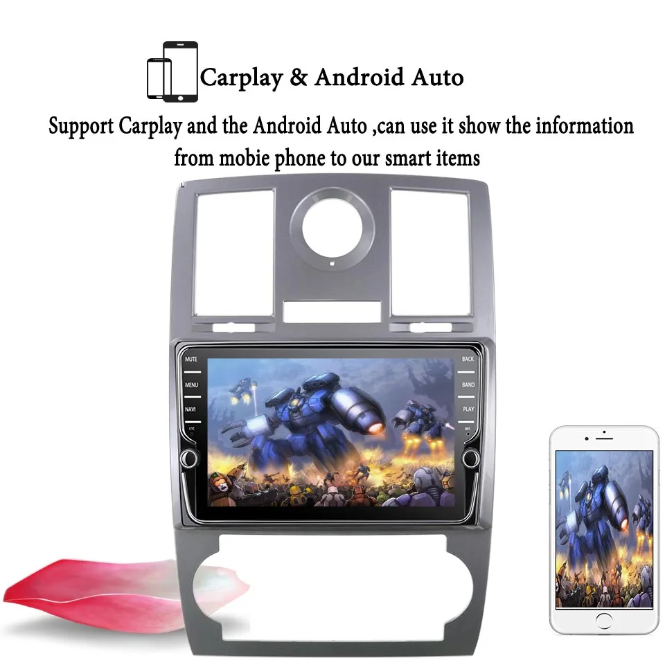

2 din Android10 8core Car Radio Multimedia vide Player for Chrysler Aspen 300C 2004 - 2011 with GPS Navigation Carplay DSP RDS