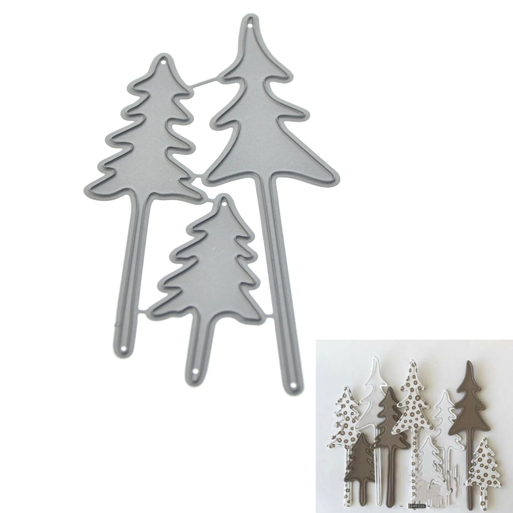 Рождественская елка металлический трафарет высекальные штампы Скрапбукинг