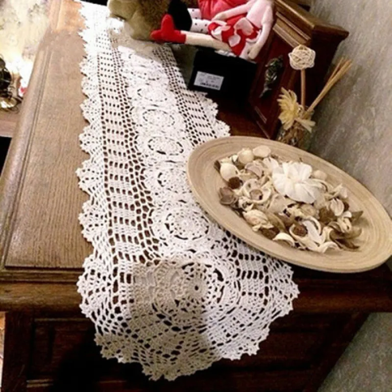 

Cotton thread manual crochet antepencloth hook flower TV ark cover restore ancient ways pure cotton hollow out table flag