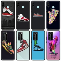 sneakers luxury silicone tpu cover for huawei p10 p20 p30 pro p40 pro plus p smart z 2021 phone accessories case