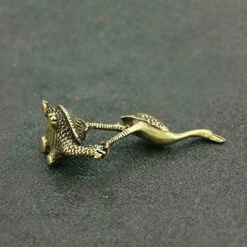 Античный китайский латунный кран скульптура в виде черепахи орнамент Китайский