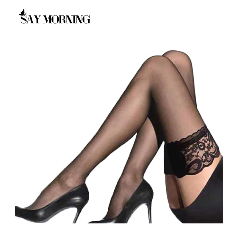 Женский кружевной топ SAY MORNING чулки выше колена длинные носки для ночного клуба
