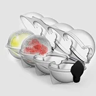 Мяч для кубиков льда создатель прессформы льда Сферическая форма коктейльное 4 полости домашние виски круглый пресс-формы шариков кухонный инструмент 