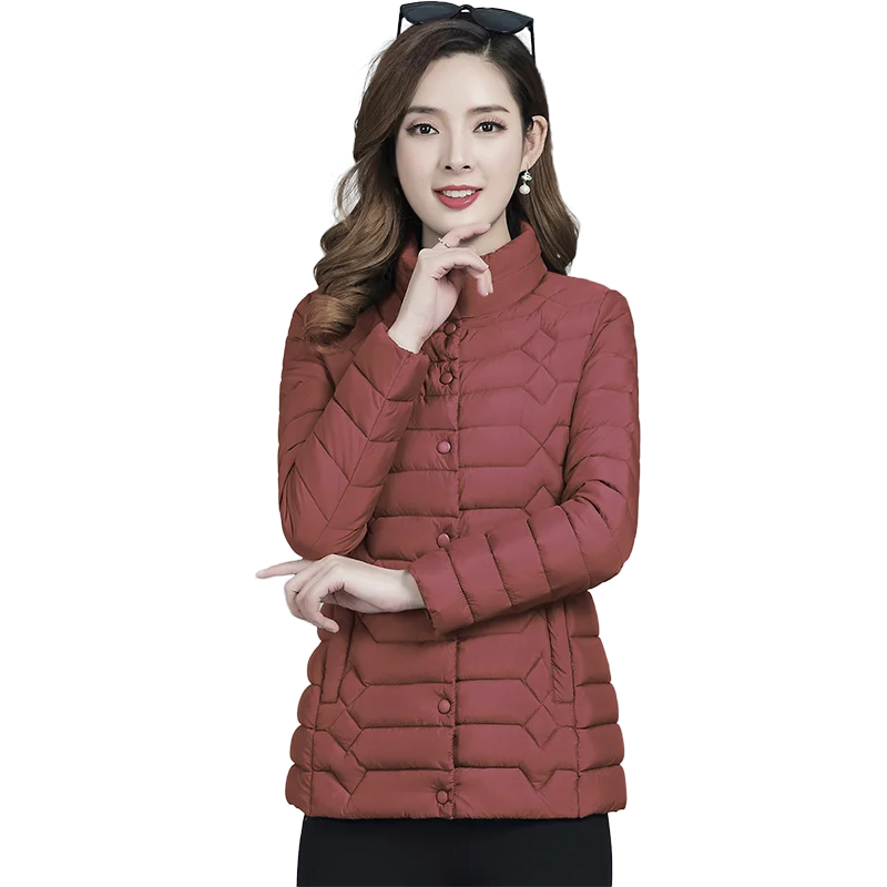 

Cotton padded women's new fashion winter 2020 slim and slim short small lightweight warm hooded down jacket