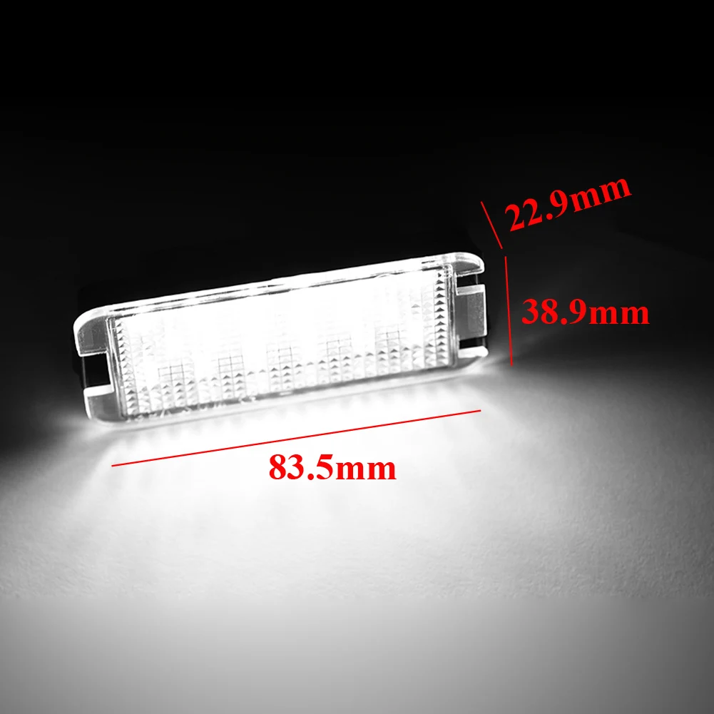 

2pcs Error Free LED Tail Number License Plate Lights Lamps For Seat Ibiza 6L ab for Seat Altea CORDOBA/LEON/Toledo III 2004-2009