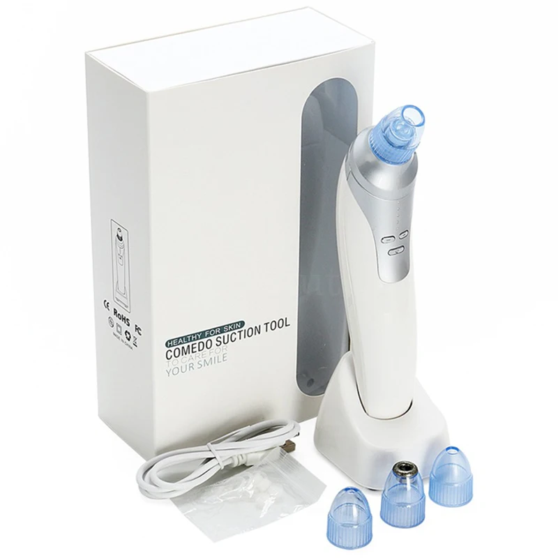 Присоска для выдавливания прыщей и черных точек от акне Вакуумная чистка лица