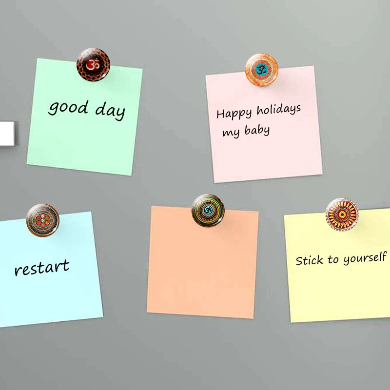 Светящийся магнит на холодильник медитация буддист для духовной йоги|Магниты