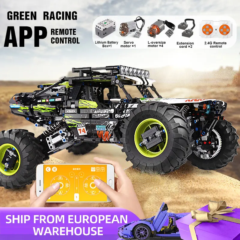 Форма король 18002 Багги Электрический радиоуправляемый внедорожник MOC 19517