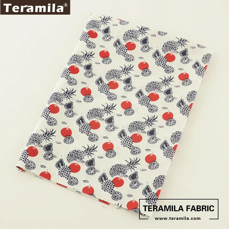 Хлопок Teramila Поплин Ткань лоскутного шитья Fat четверти метр ситцевой ткани свежий
