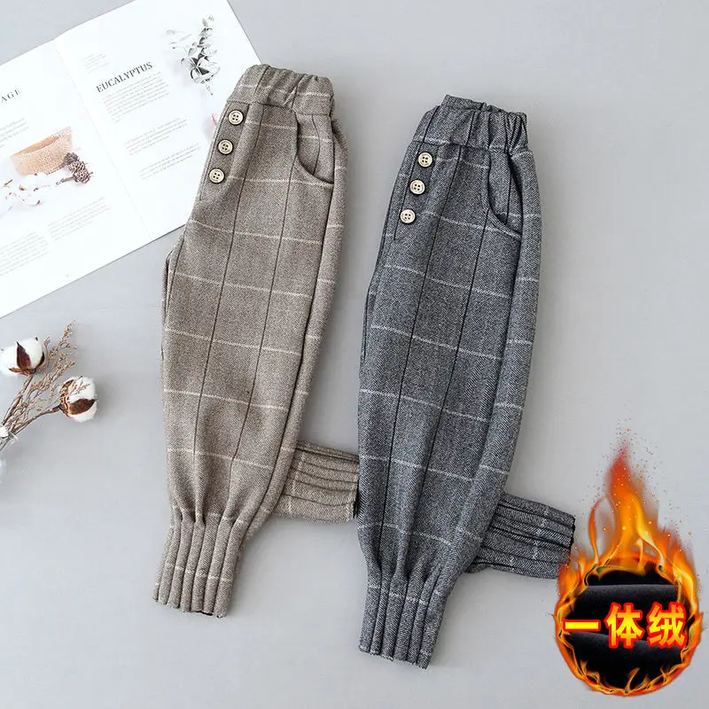 

Girls' Plush pants for autumn and winter