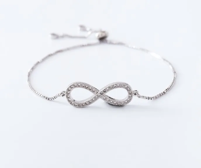 Цепочка из золота и серебра браслет с фианитами кубическим цирконием веревки