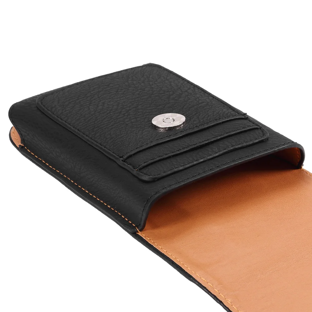 Universal Leather Case for iPhone Samsung Huawei Xiaomi Mens Waist Pack Belt Clip Bag for 3.5-6.3
