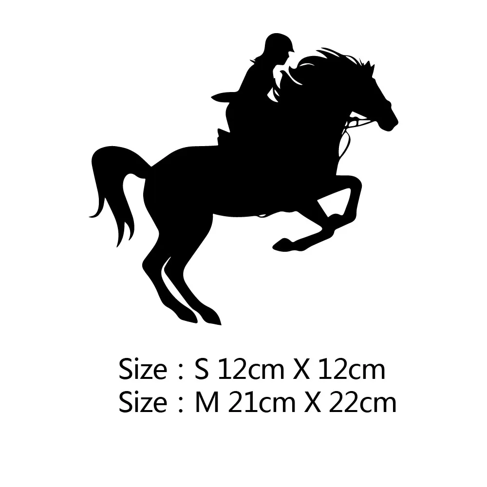 

Funny Cartoon Running Horse Car Sticker Funny Waterproof Cover Scratches for Windshield Bumper Window Decoration KK12*12cm