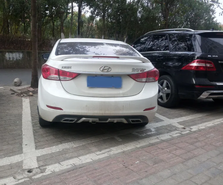 Спойлер для Hyundai Elantra с светильник Кой из АБС-материала праймер заднего крыла