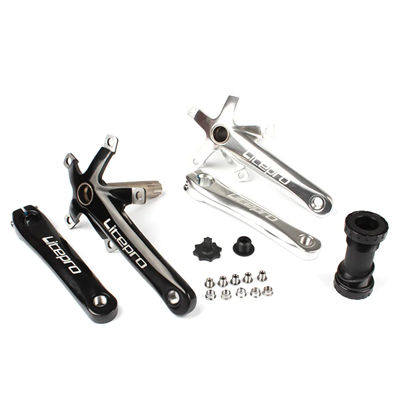 Litepro полый BMX складной велосипедный кривошипный комплект Bcycle Сверхлегкий 130 BCD 50T