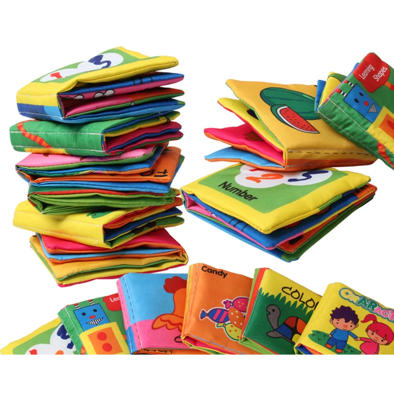 1 шт мальчики девочки книжки из мягкой ткани новорожденный младенец звук шелеста