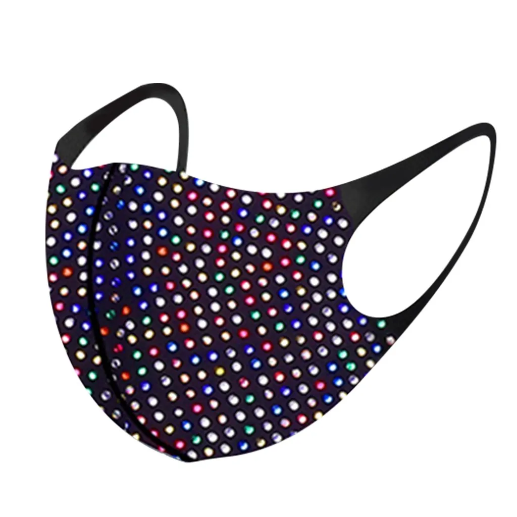 1 шт. Алмазная Маска для лица женщин многоразовая дышащая безопасная защитная 3d