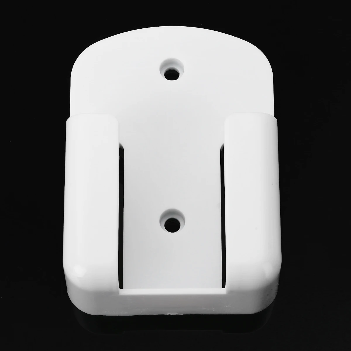 

1pc Remote Control White Wall Mounted Holder Box Storage Office Home Storage Organization 10X7X3.3cm