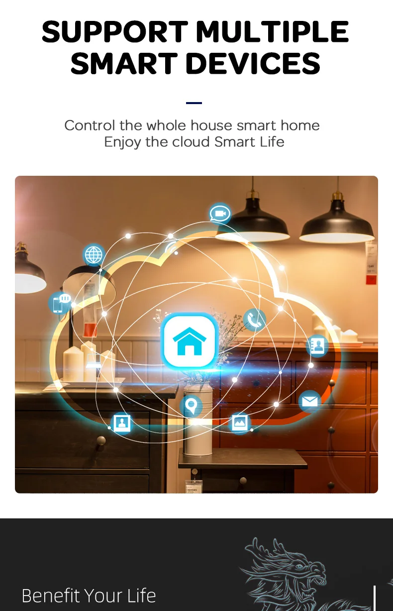 Smart Life(tuya) app WiFi Circuit Breaker Timer Remote Control Wireless Intelligent Automatic Switch |