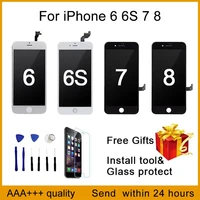 aaaquality for iphone 7 lcd screen replacemen no dead pixel pantalla diaplay for iphone 6 6s 7 8 plus display touch with gift