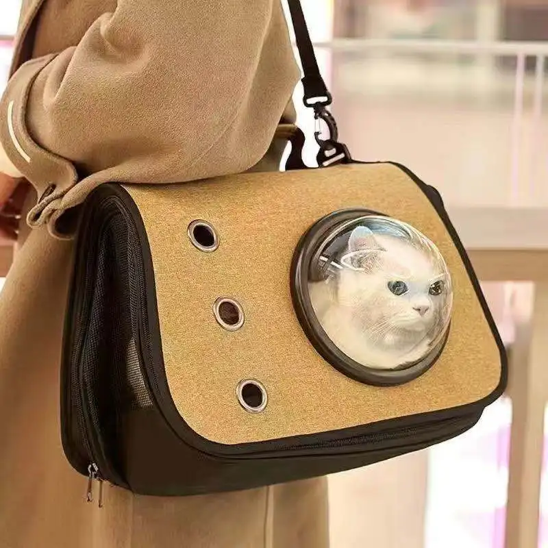 

Cat Bag Portable Pet Cage Folding Cat Handbag Breathable Small Animal Backpack Travel Puppy Carrier Cat Supplies Bag for Pets