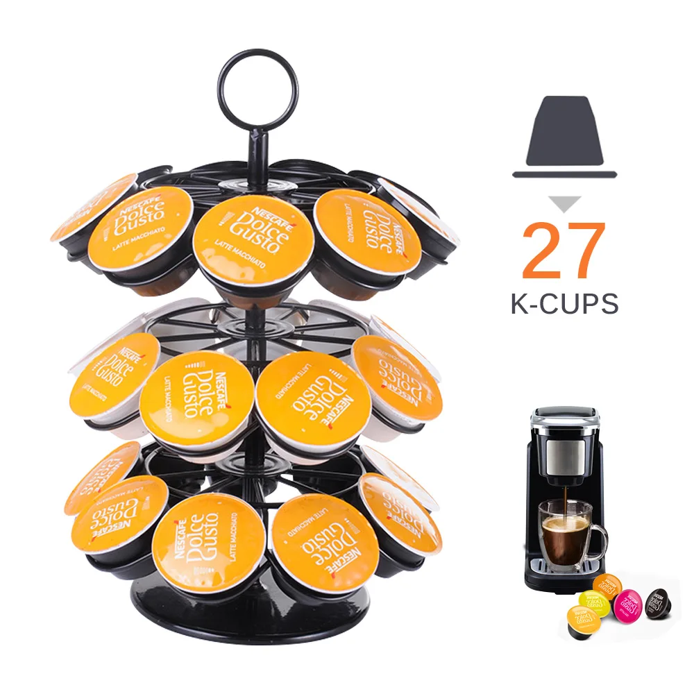 40 чашек Nespresso держатель для кофейных капсул вращающаяся стойка Dolce Gusto капсулы