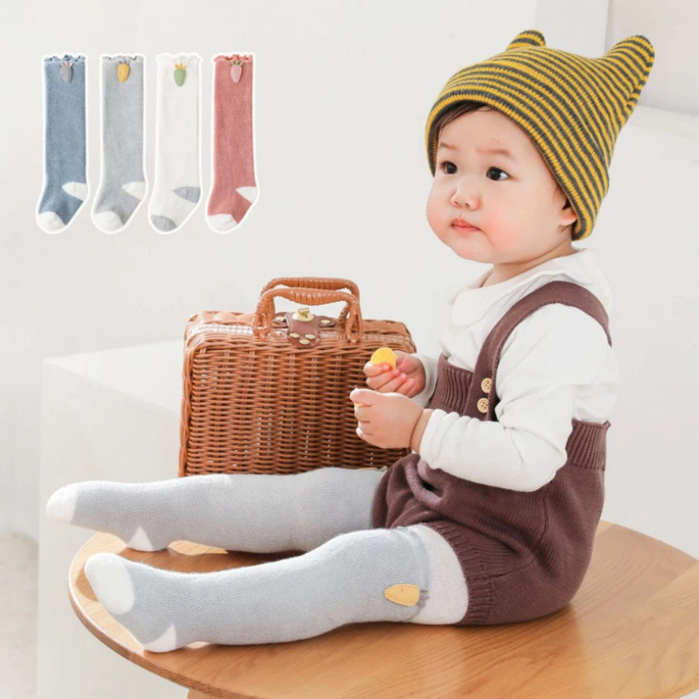 

Детские утепленные длинные носки до колен, на возраст 0-3 года