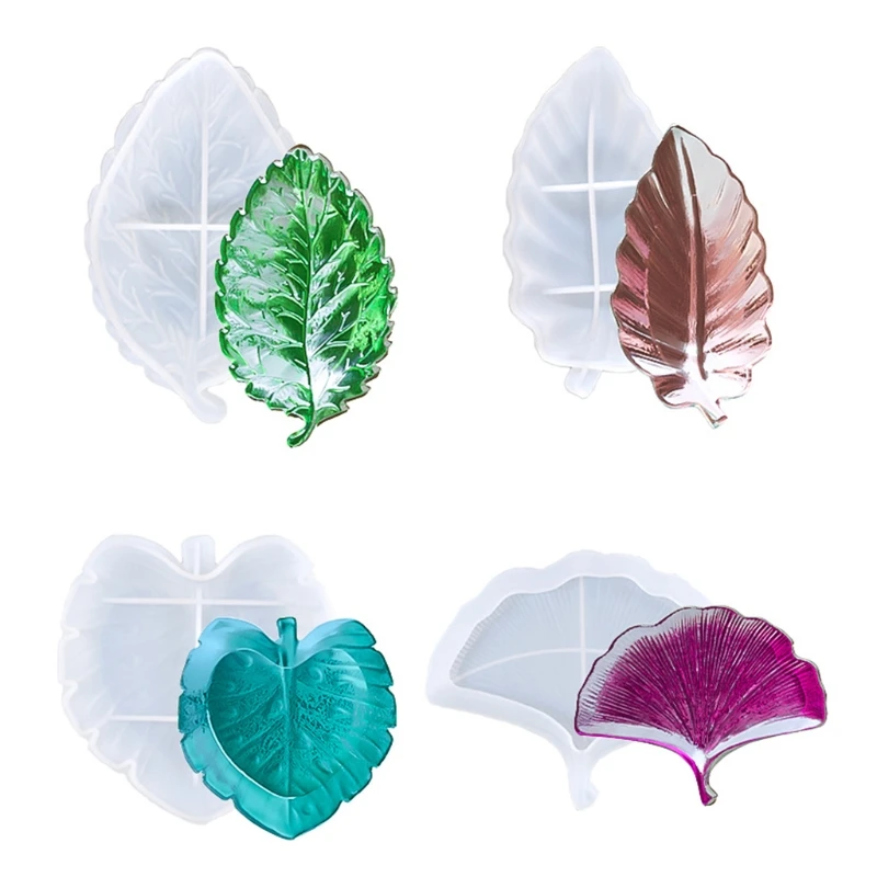 

Leaf Shaped Organizer Dish Resin Mold Storage Tray Casting Silicone Mould DIY Crafts Jewelry Box Trinket Holder Mold