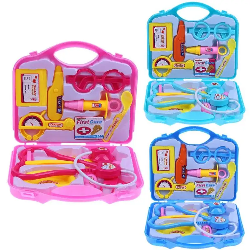 

15pcs/Set Children Pretend Play Toys Set Kids Portable Doctor Nurse Suitcase Kit Kids Educational Role Play Doctor Toys