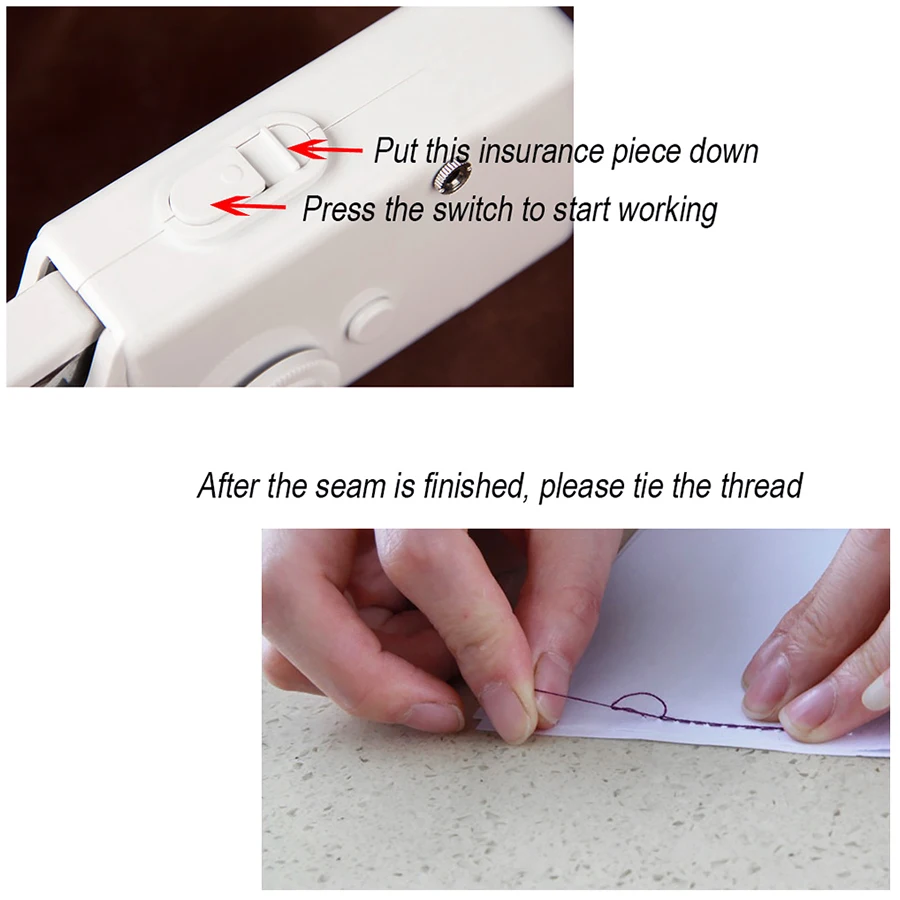 Портативная беспроводная швейная машинка быстрое устройство для шитья и