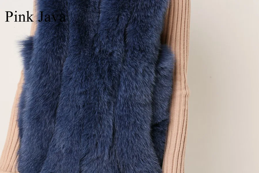 Короткая шуба из натурального Лисьего меха QC1860,, жилет из натурального Лисьего меха, зимнее женское платье из натурального меха, меховой пушистый Длинный жилет, Новое поступление