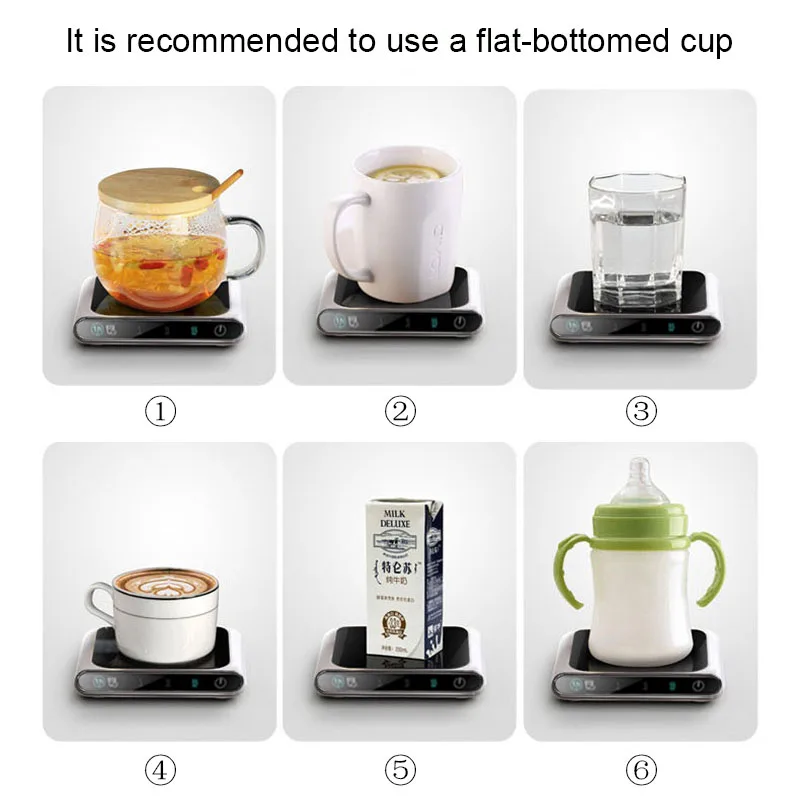 5V Cup Smart USB Heated Mug Coaster Heater Taza Calienta Agua Thermostatic Mat Pad Oficina Hot Milk Coffee Warmer | Бытовая техника