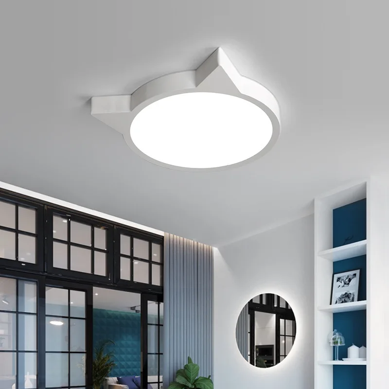 Nordic Oak Led Ceiling Lights Living Room Round Multicolor Alloy Lamp Bedroom Light Fixture 40cm | Лампы и освещение