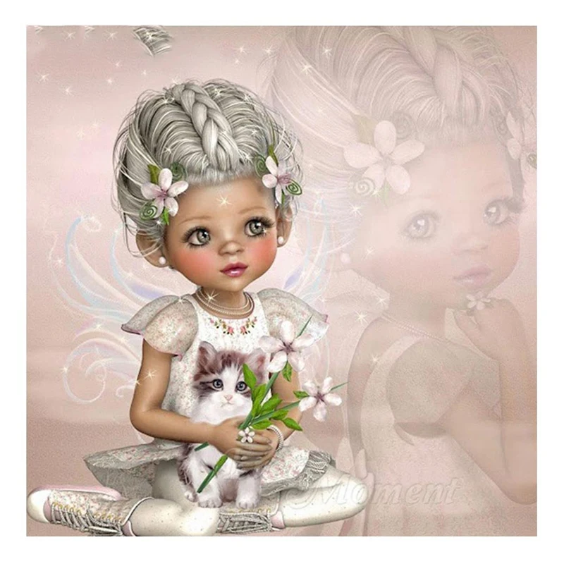 Forever Girl Угловые алмазные аксессуары для рисования ручной работы всенаправленная