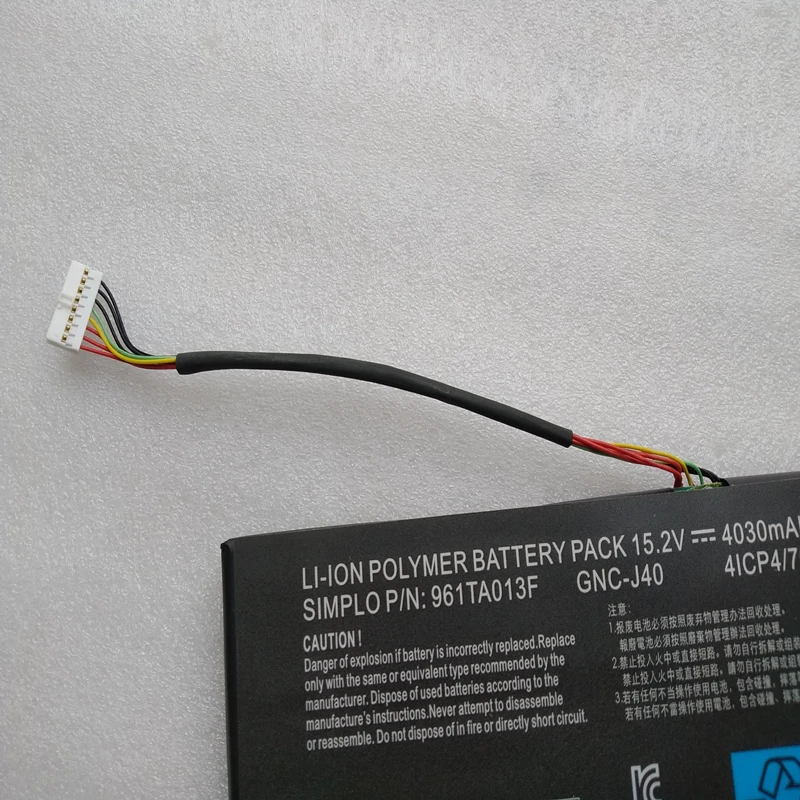 Фото Новый аккумулятор для ноутбука GNC-J40 961TA013F 15,2 В 61,25 Втч для Gigabyte P34W P34K P34F P34G V2 V3 V4 V5 V7 Xotic Schenker XMG C504 №4