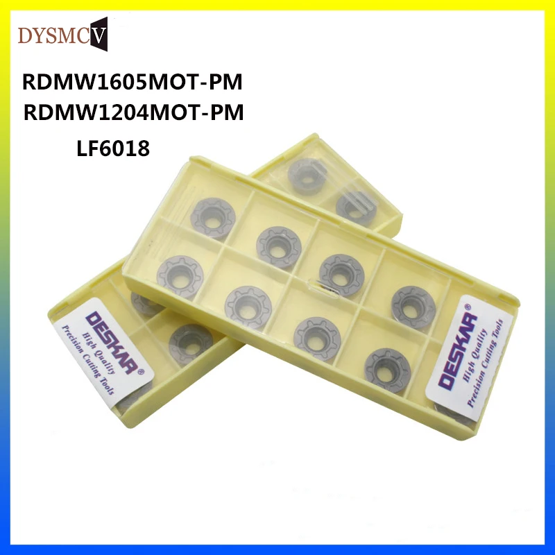 DESKAR 10 шт. ЧПУ фреза RDMW1605MOT PM LF6018 RDMW1204MOT нержавеющая сталь для токарной