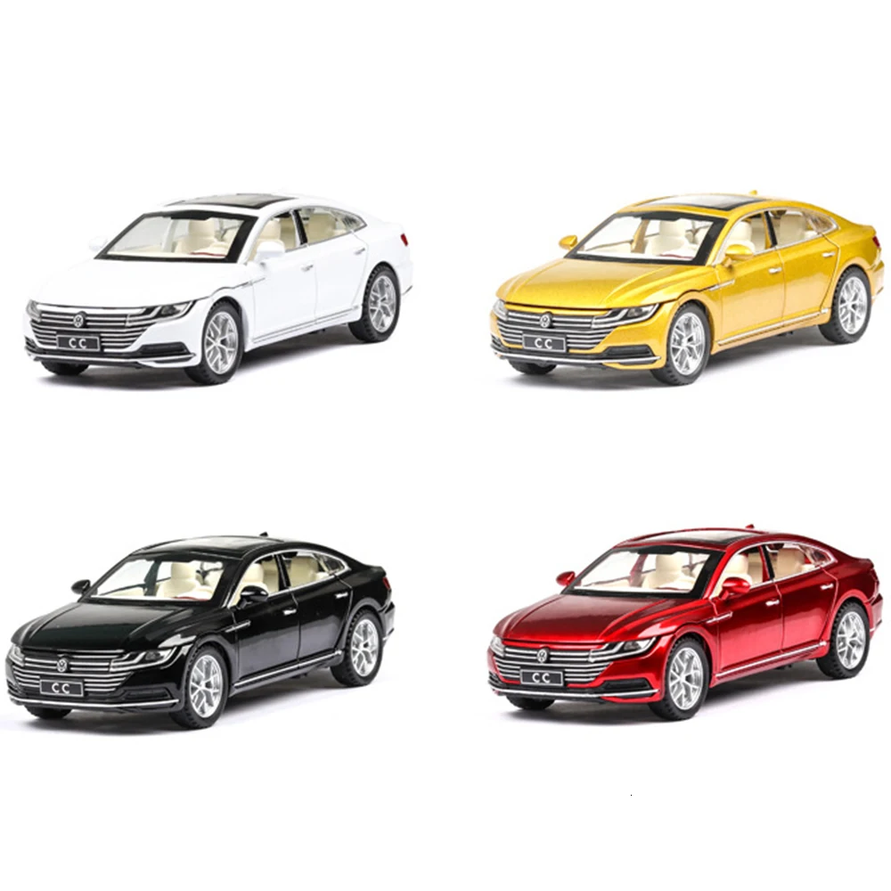 1:32 Volkswagen CC литая под давлением игрушка музыкальная с подсветкой машина транспортных средств Hot Wheel модель автомобиля металлический корпус