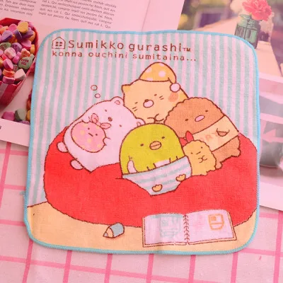 Банное полотенце IVYYE в стиле аниме Sumikko gurashi 20x20 см хлопковый носовой платок мягкое