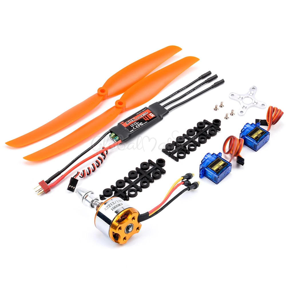 Skylinker бесщеточный двигатель BLheli ESC 2212 1000KV / 1400KV/2200KV микро сервопривод SG90 для