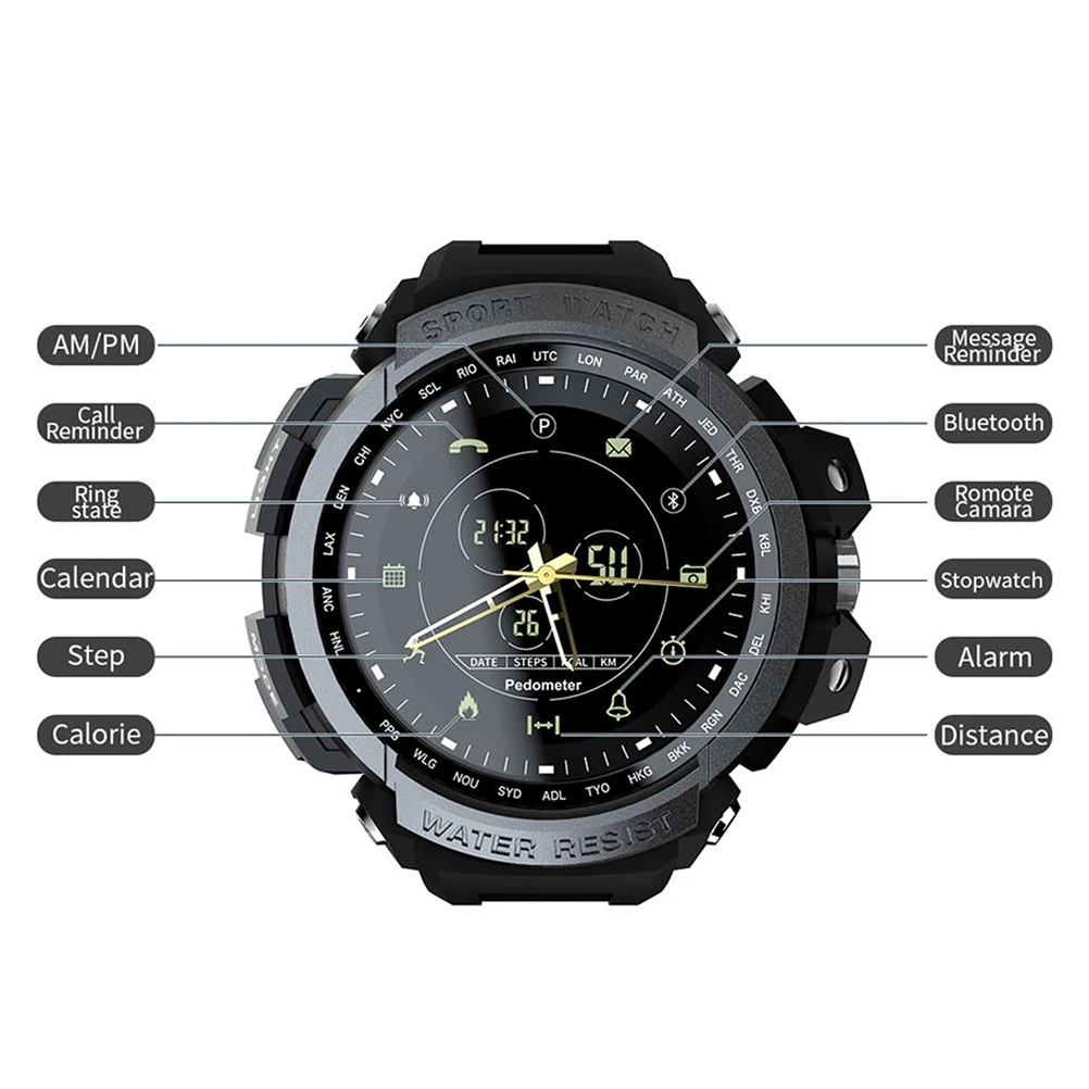 Смарт-часы мужские с пульсометром и тонометром водонепроницаемые | Электроника