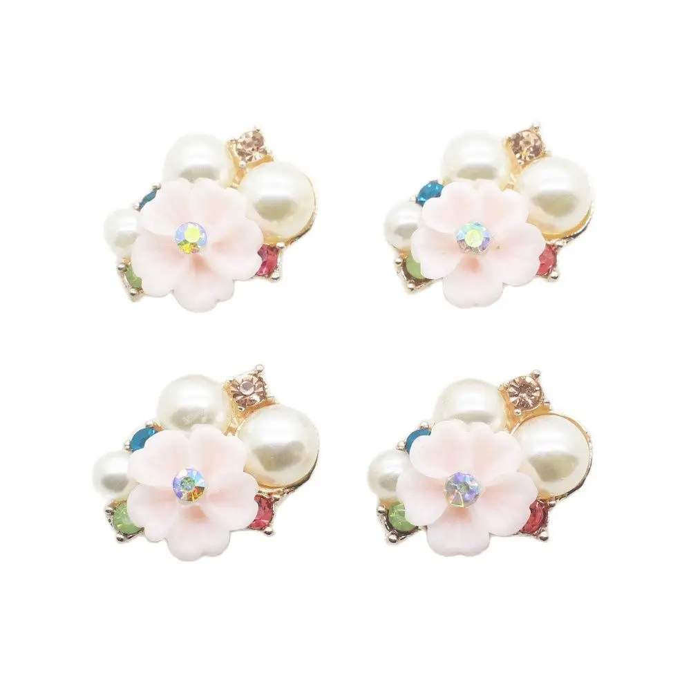 Новинка 18*22 мм Высококачественная жемчужная пуговица из металлического сплава