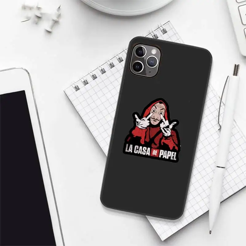 

La Casa de papel Phone Case Candy Color for iPhone 6 7 8 11 12 s mini pro X XS XR MAX Plus