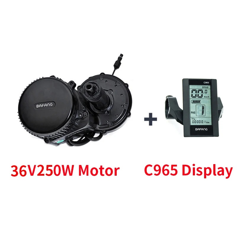 36V250W C965 36V250W Середина привода Bafang мотор комплект для переоборудования электрического велосипеда с 36V13AH батареей 8fun Электрический мотор 250w ebike kit - Цвет: 36V250W C965