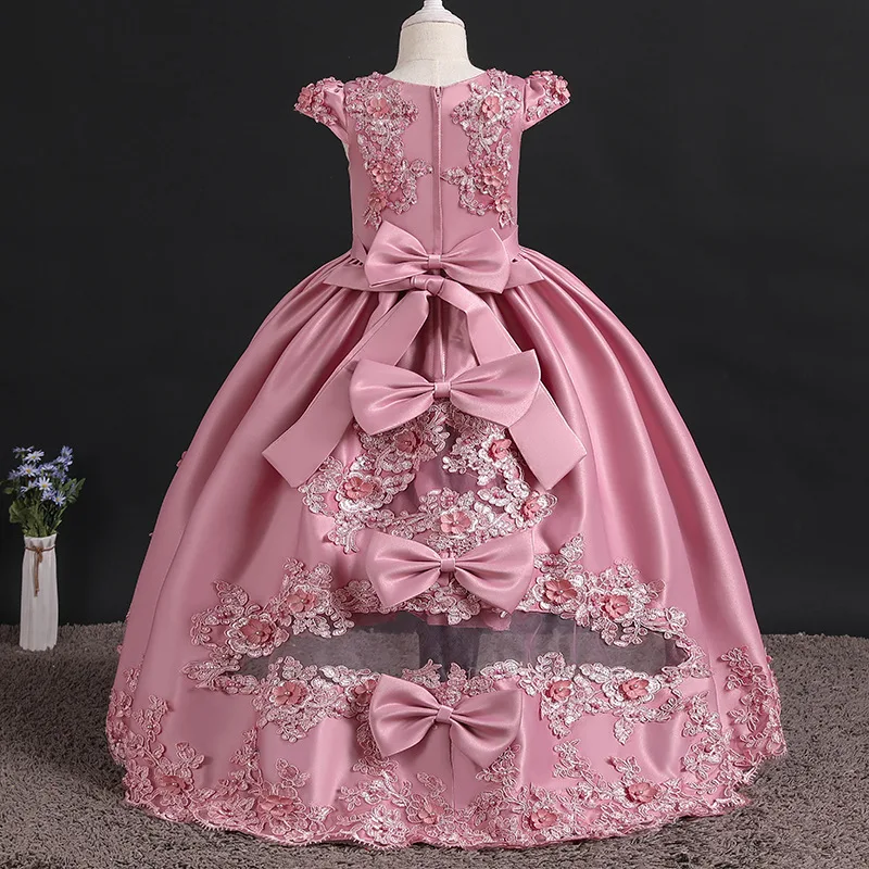 Высококачественные платья для маленьких девочек красное нарядное бальное